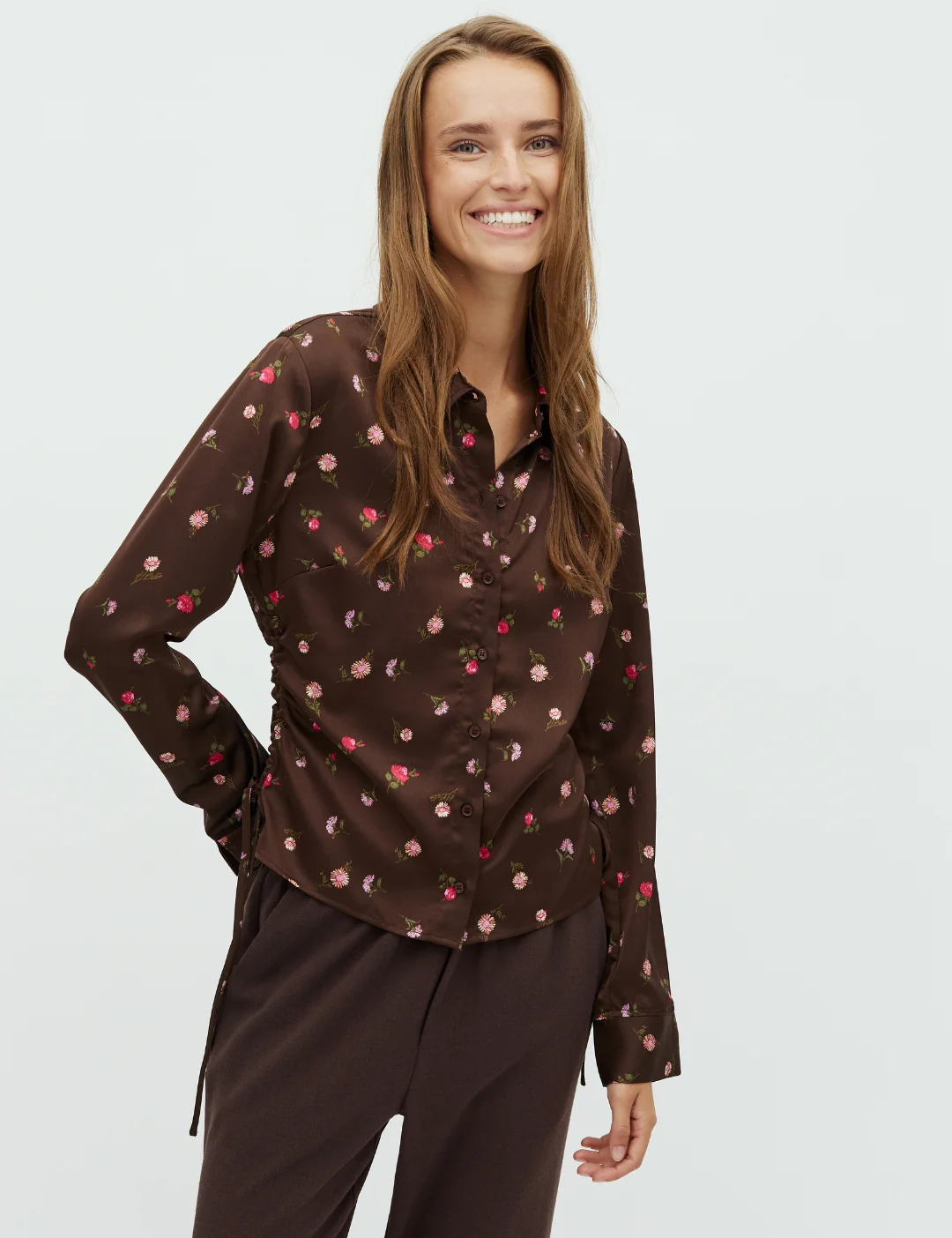 Nura-M Shirt - Dark Evaline Print