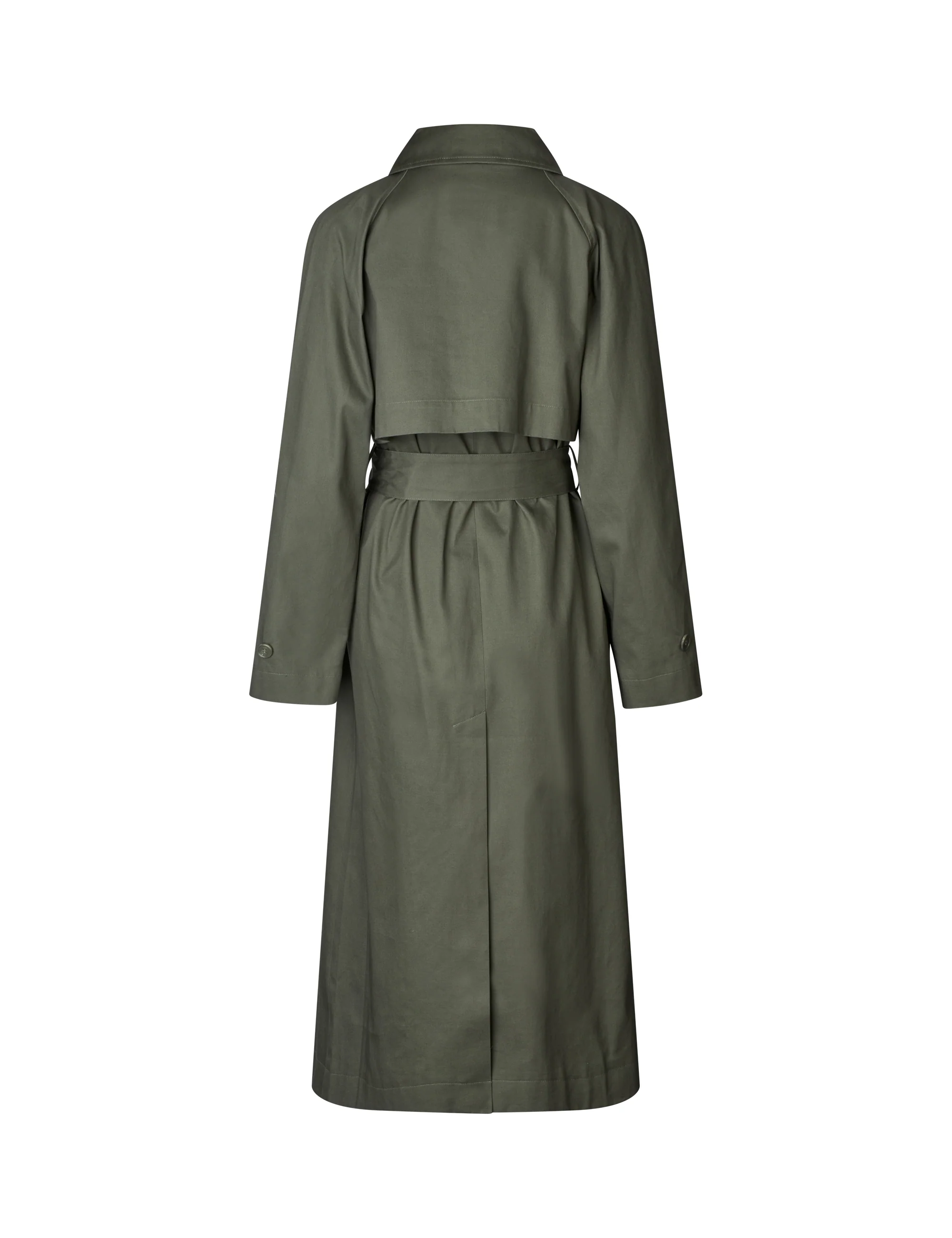 Odonna B-M Coat - Dusty Olive - Image 6