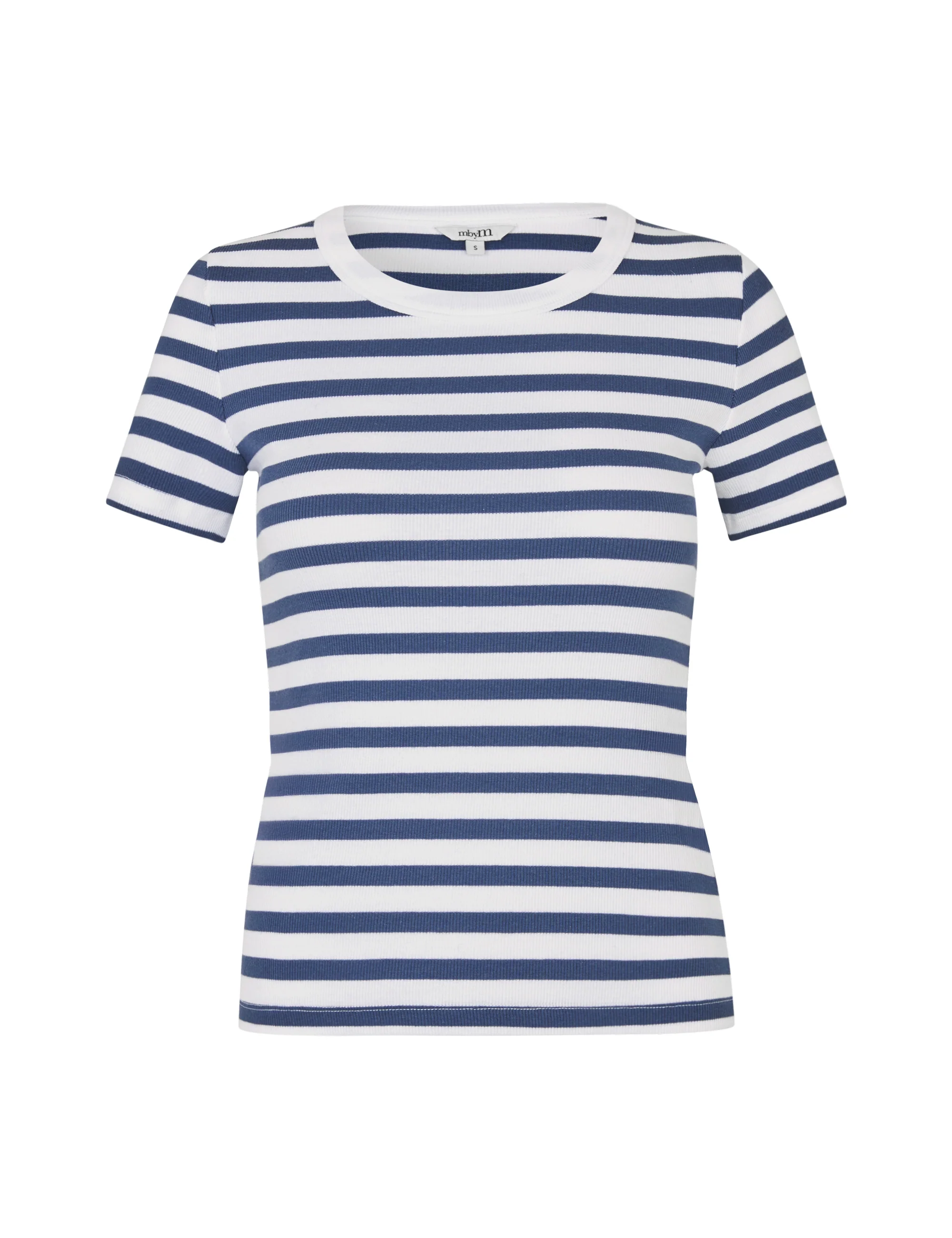 Otis-M T-shirt - White Indigo Stripe - Image 4