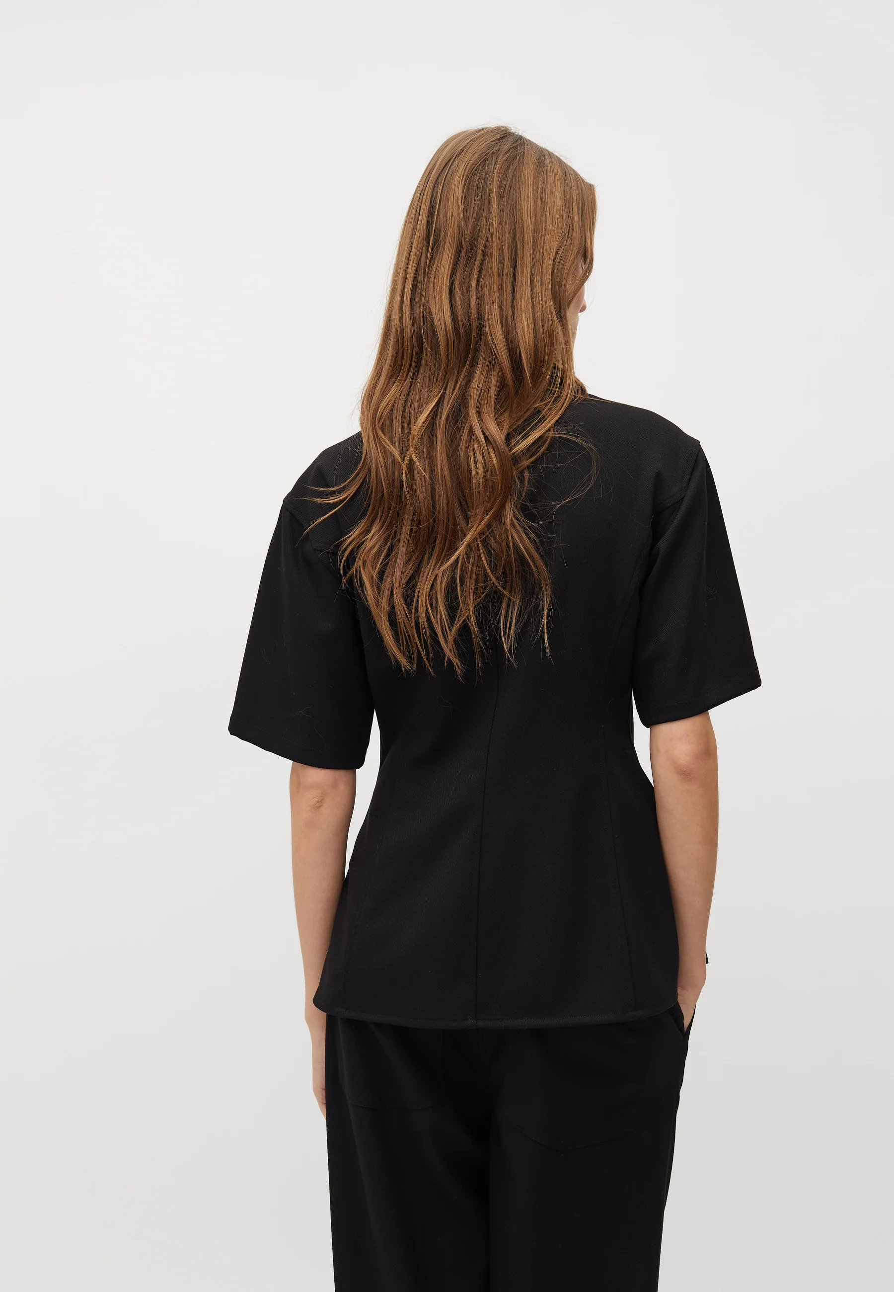 Peplina-M Shirt Blouse - Black - Image 3