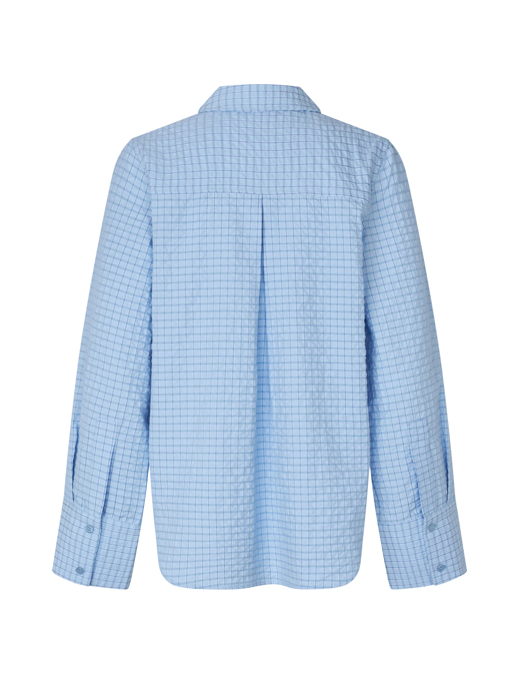 Phoebe-M Shirt - Light Blue Kiwa Check - Image 6