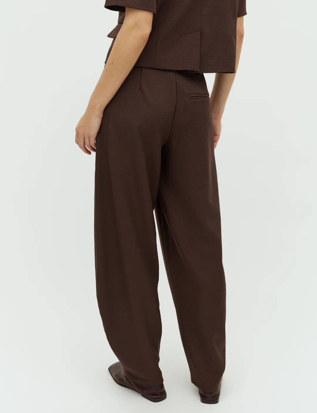 Pija-M Trousers - Chicory Coffee Melange - Image 4
