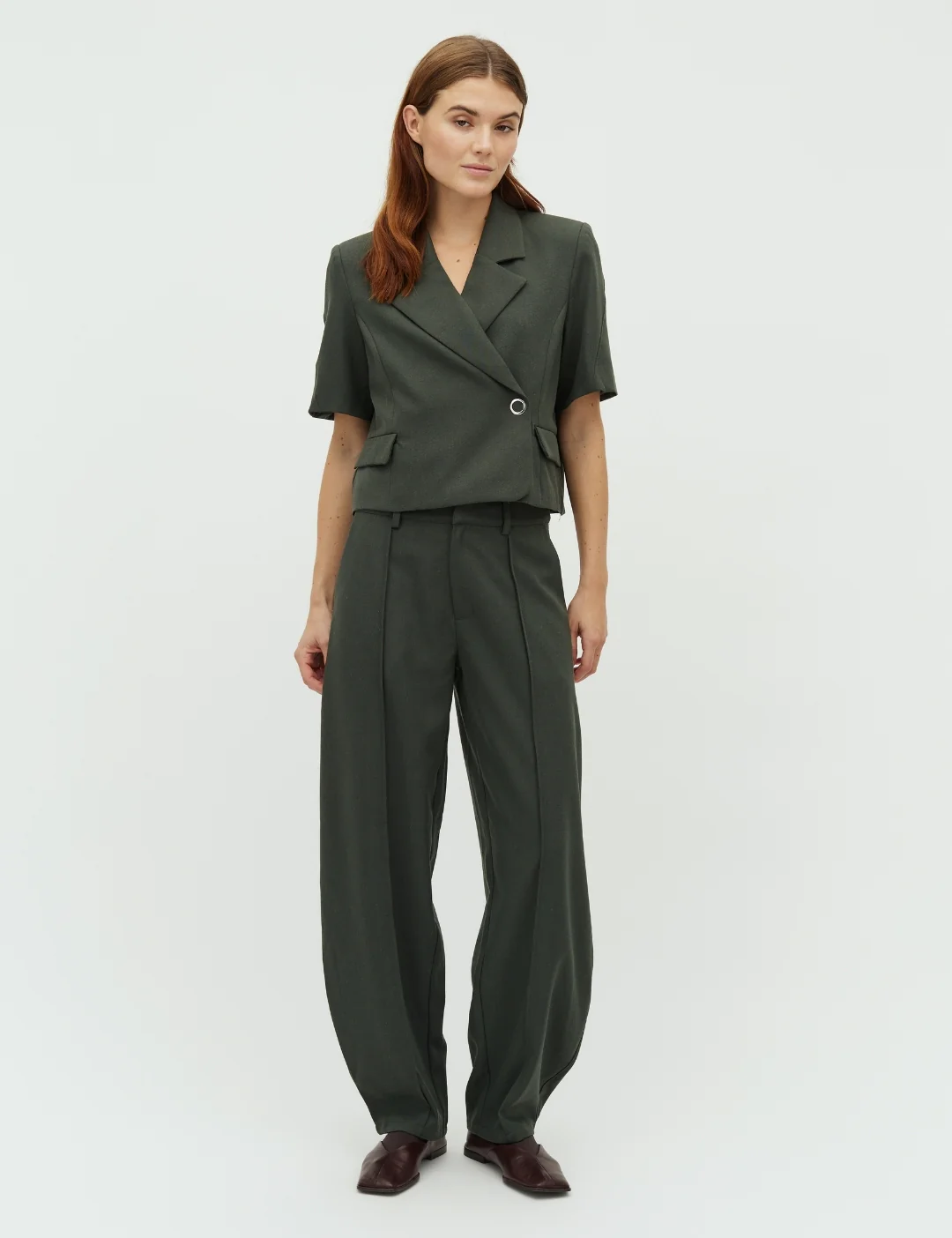 Pija-M Trousers - Pine Green - Image 2