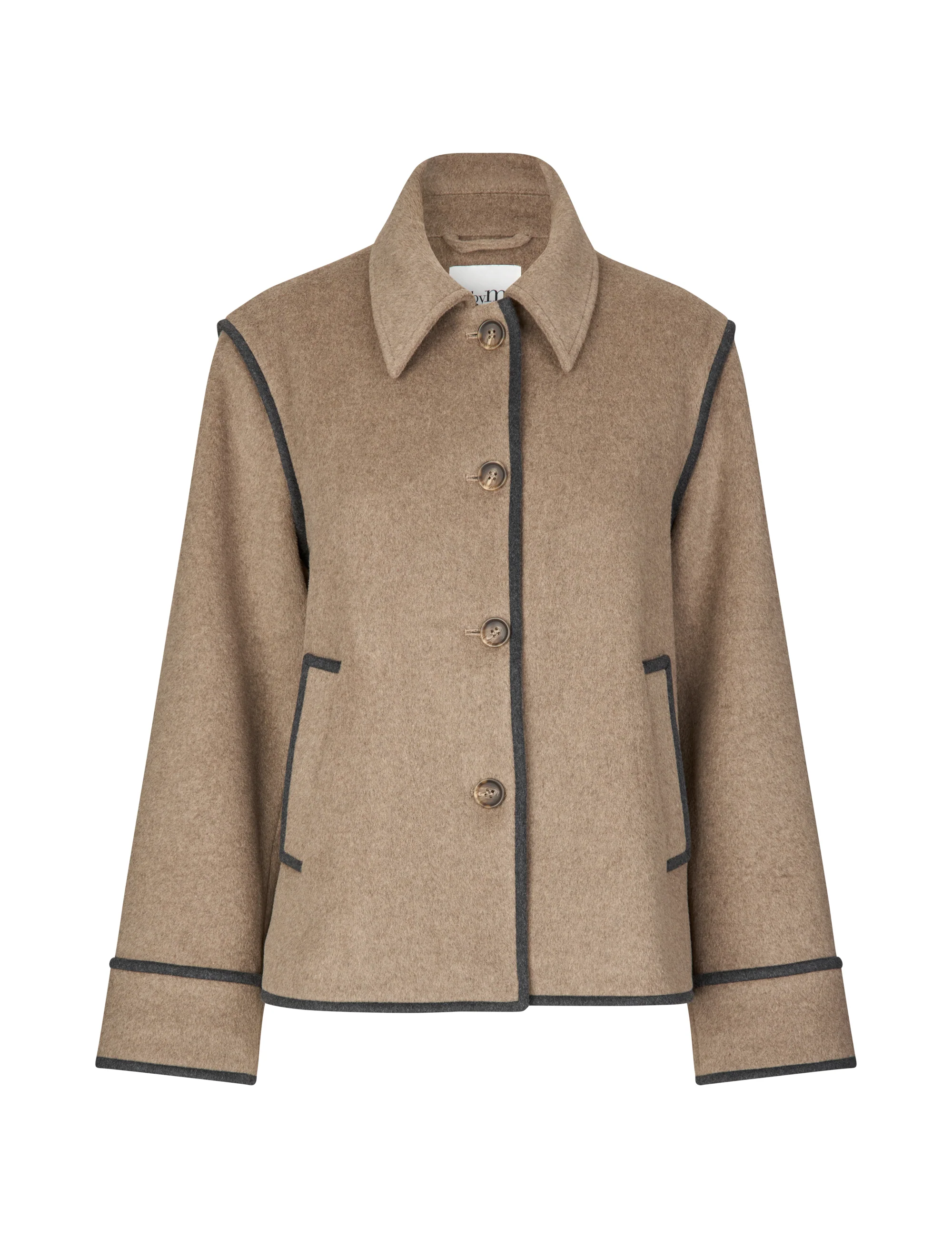 Plawie-M Coat - Greige Melange
