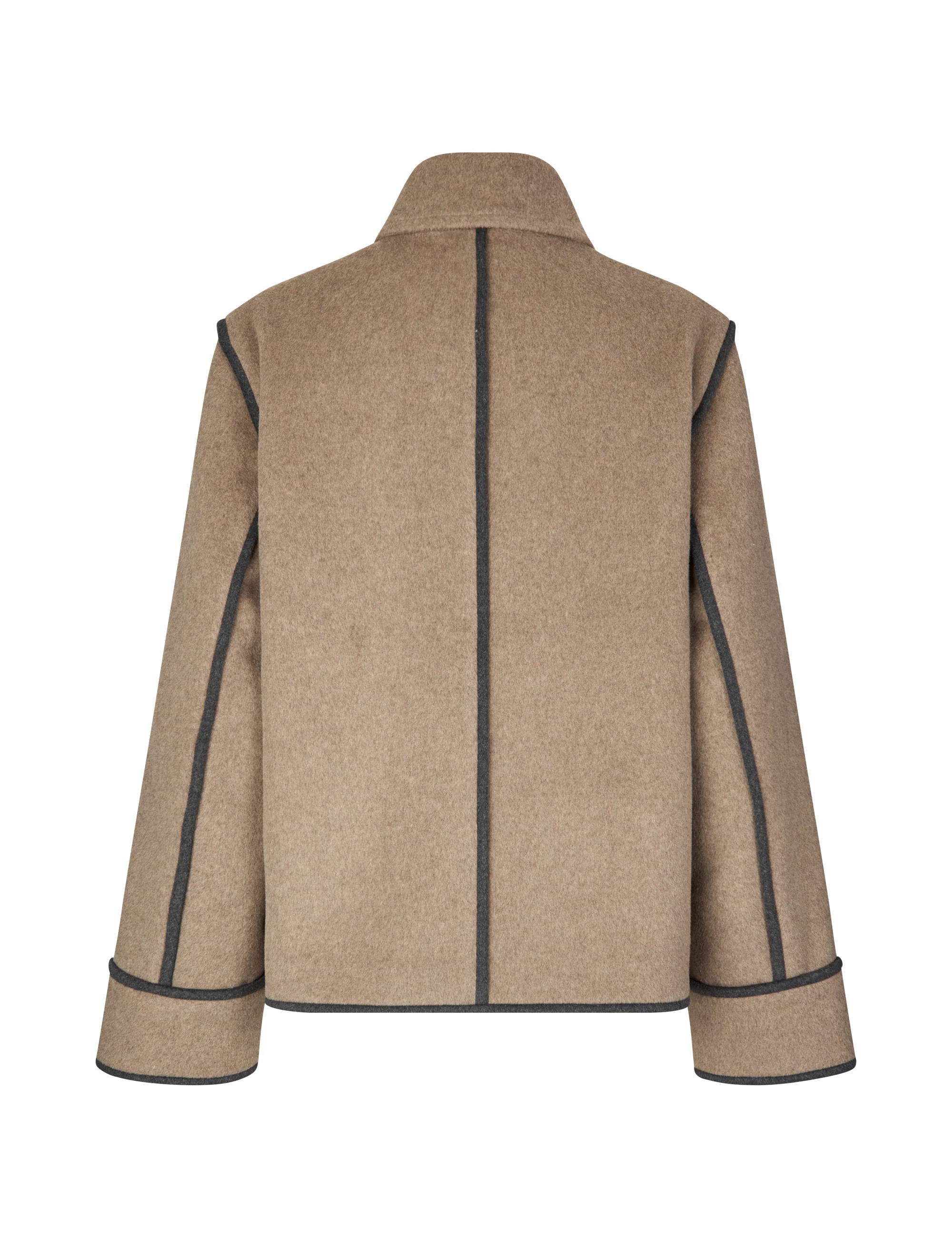 Plawie-M Coat - Greige Melange - Image 2