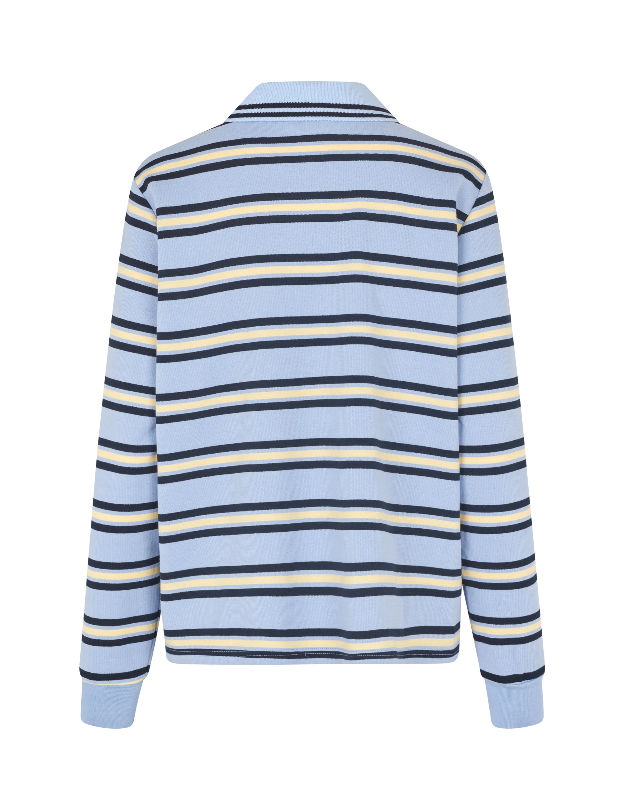 Polla-M Polo Shirt - Cool Blue Stripe - Image 6