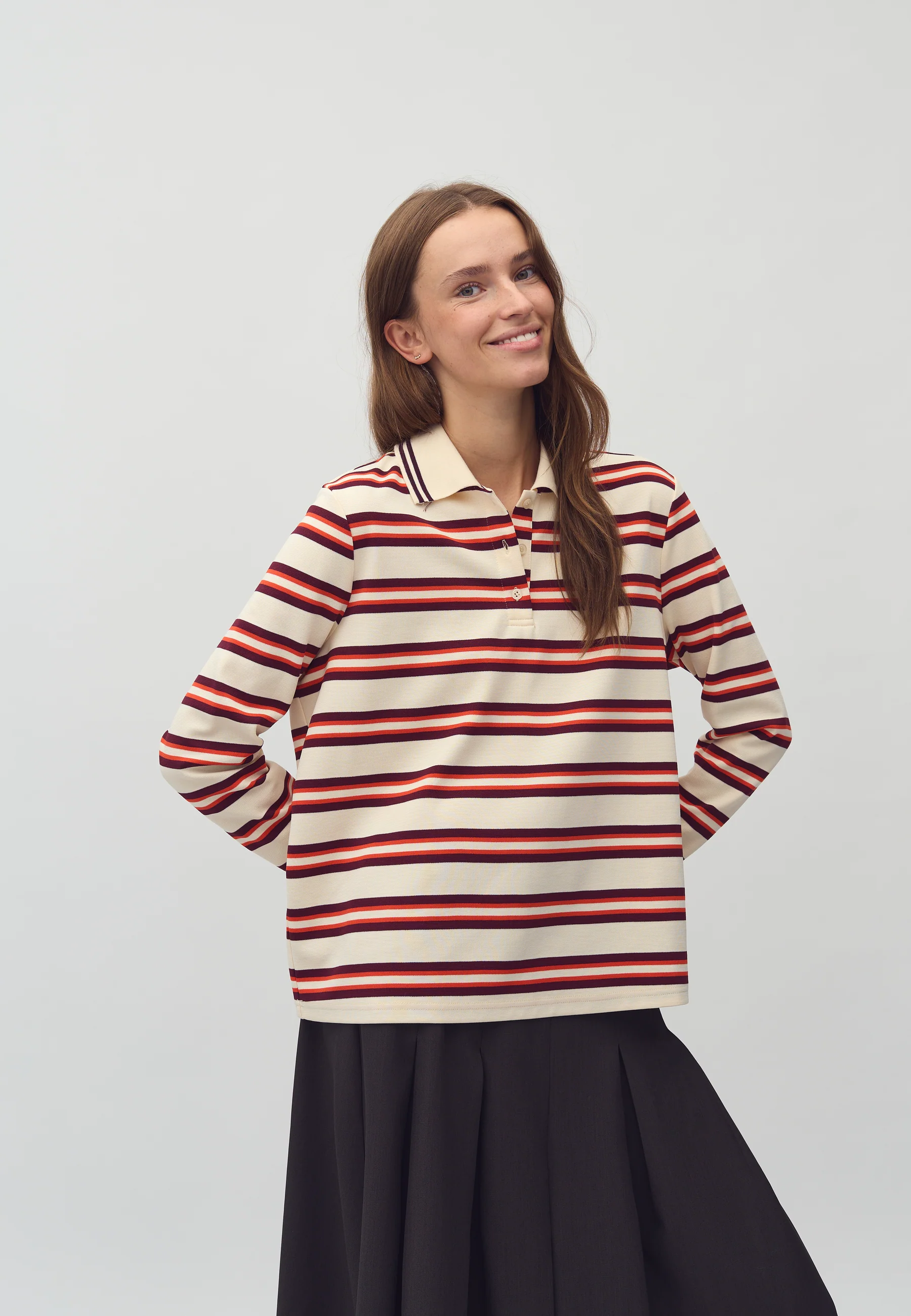 Polla-M Polo Shirt - Spring Stripe - Image 2