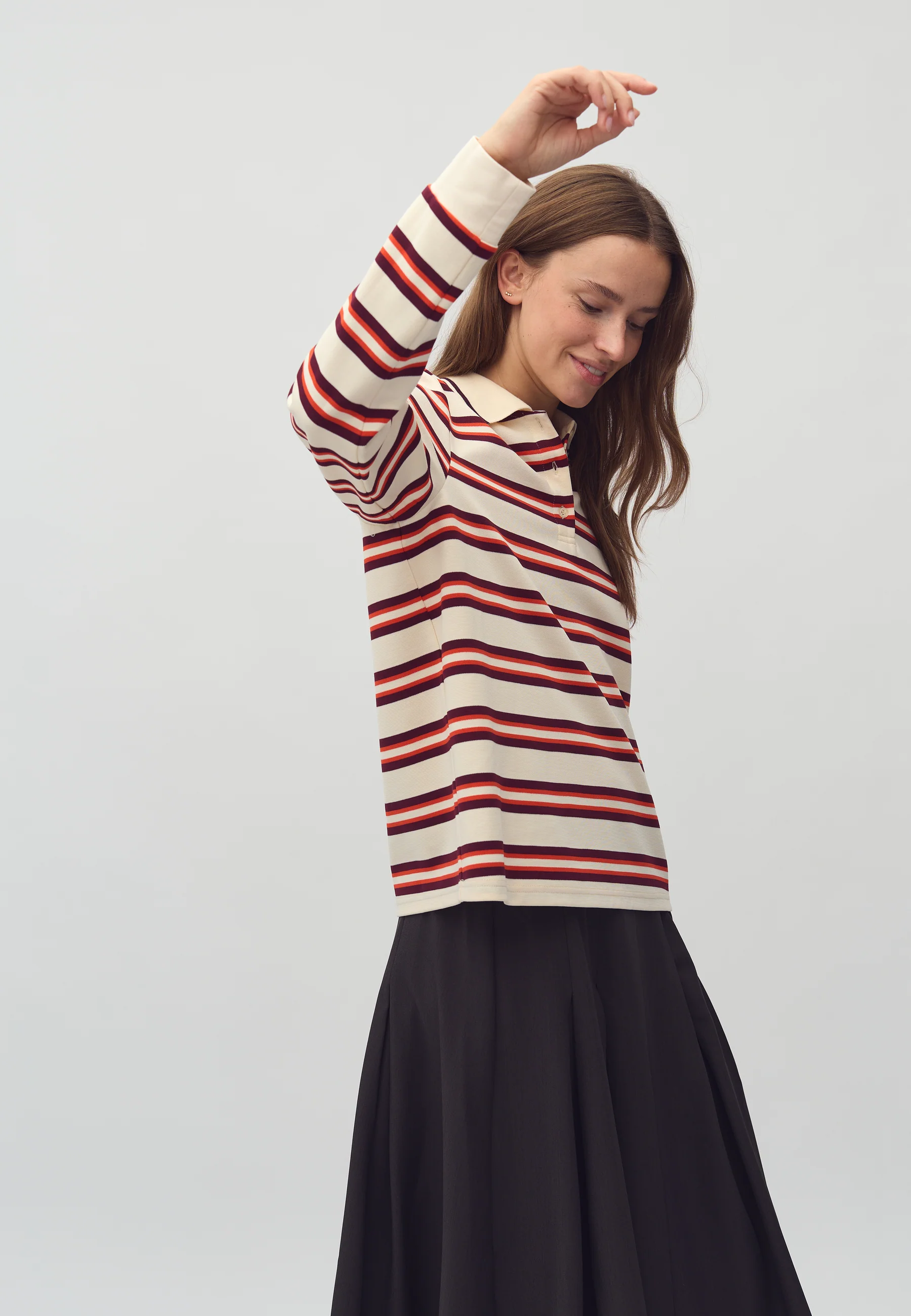 Polla-M Polo Shirt - Spring Stripe - Image 3