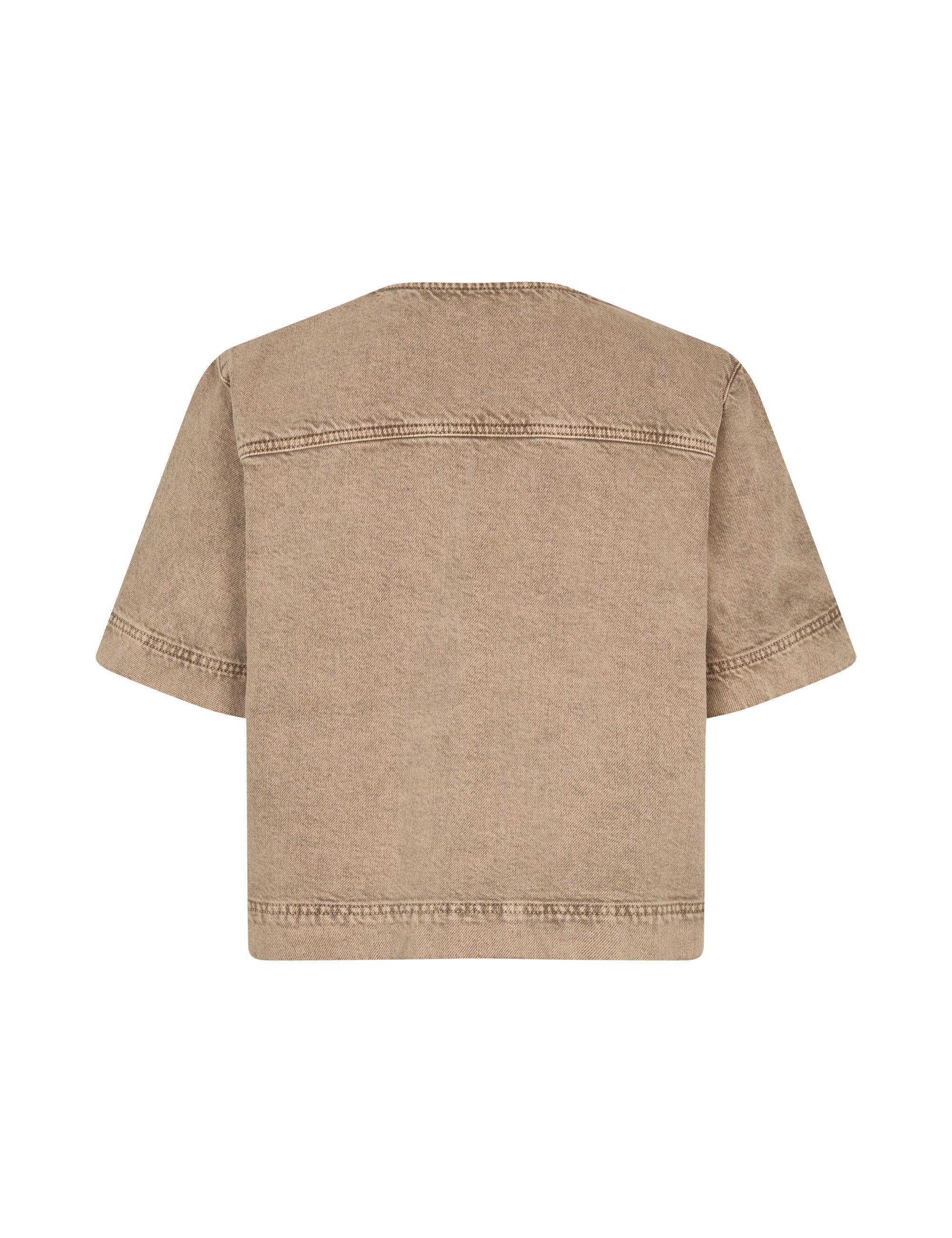 Reela-M Shirt - Beige Washed Denim - Image 6