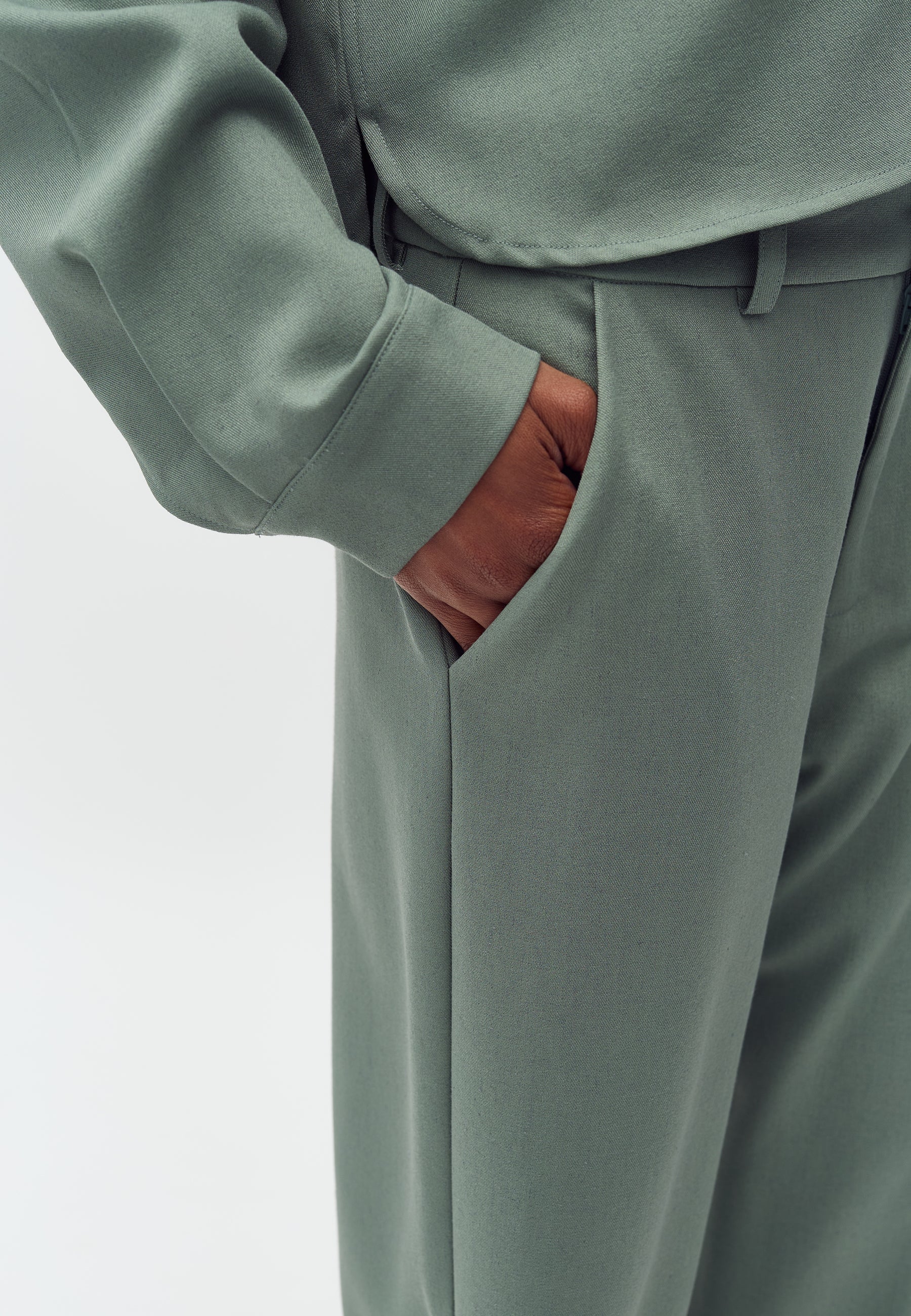 Rihnwen-M Trousers - Iceberg Green Melange - Image 3