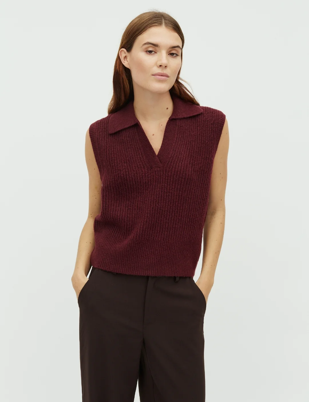 Ritika-M Knit Vest - Fig