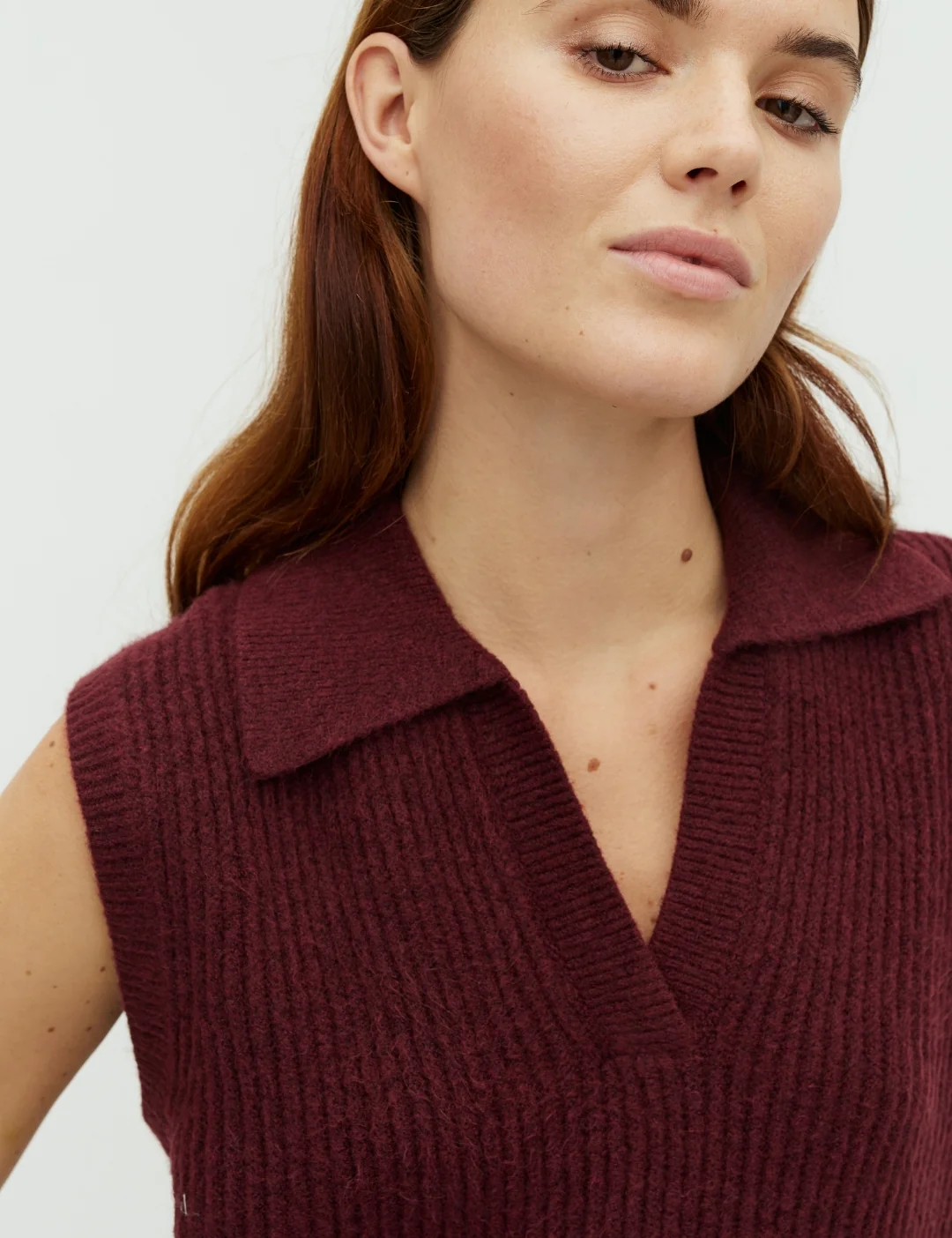 Ritika-M Knit Vest - Fig - Image 2