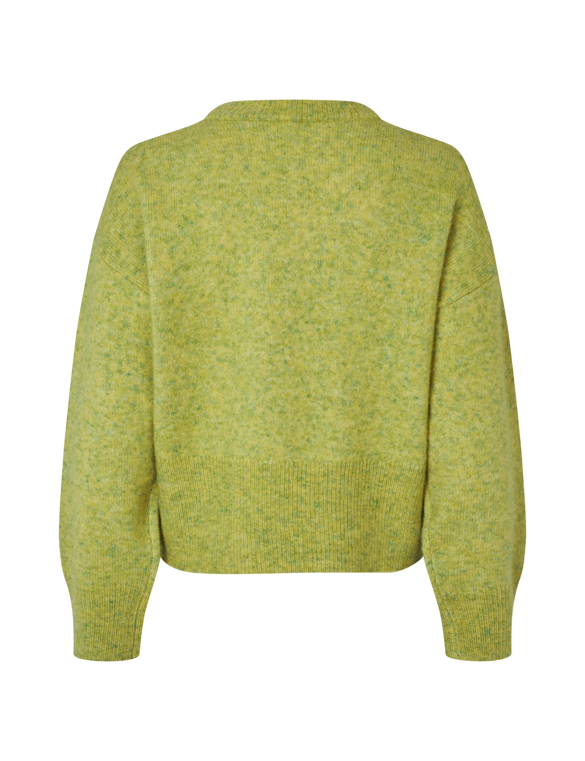 Sadi-M Knit Sweater - Sunny Lime Melange - Image 5