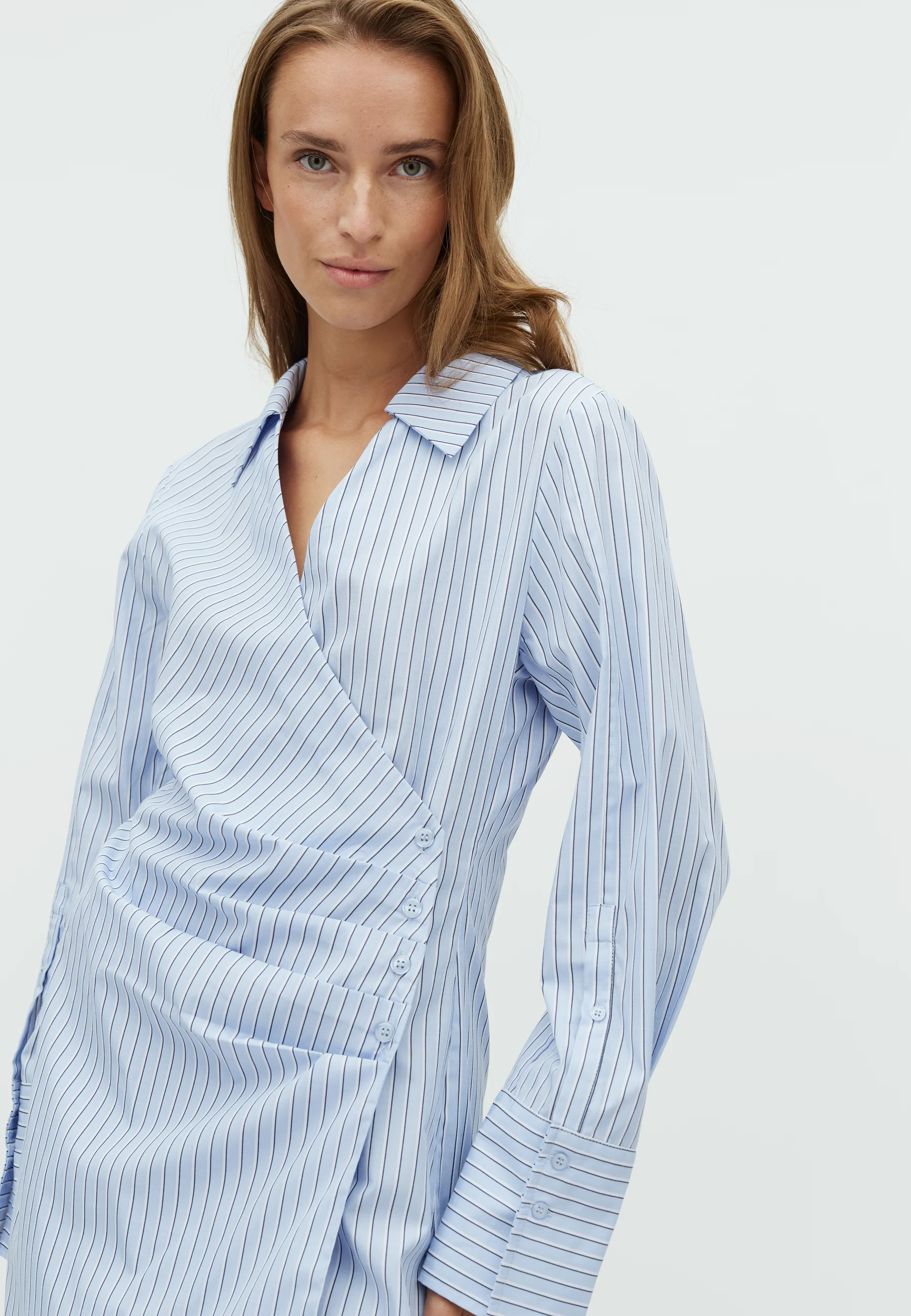 Saffira-M Dress - Blue Navy Stripe - Image 2