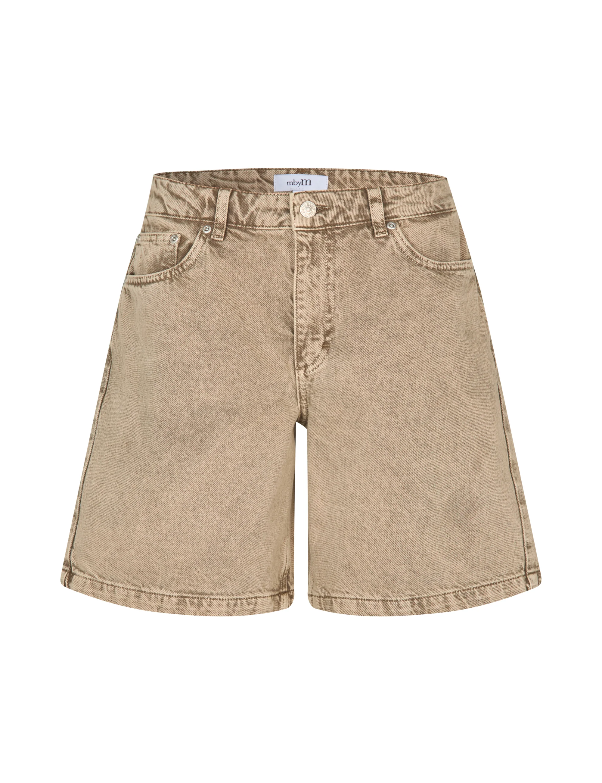 Sanira-M Shorts - Beige Washed Denim - Image 5
