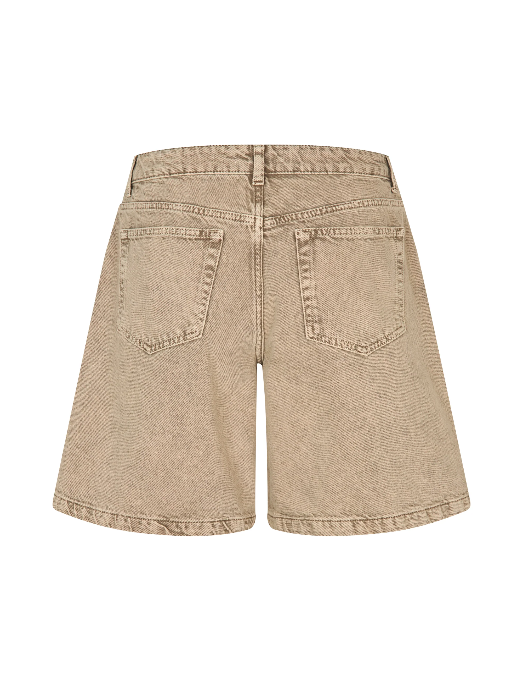 Sanira-M Shorts - Beige Washed Denim - Image 6