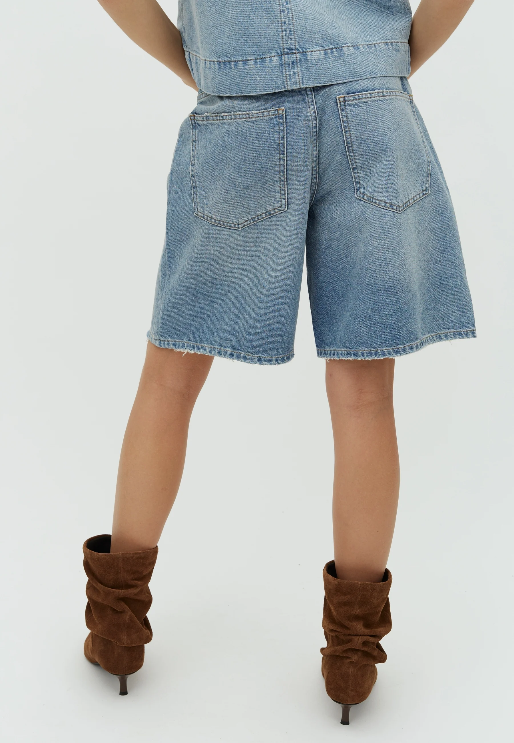 Talina-M Shorts - Light Blue Brushing - Image 3