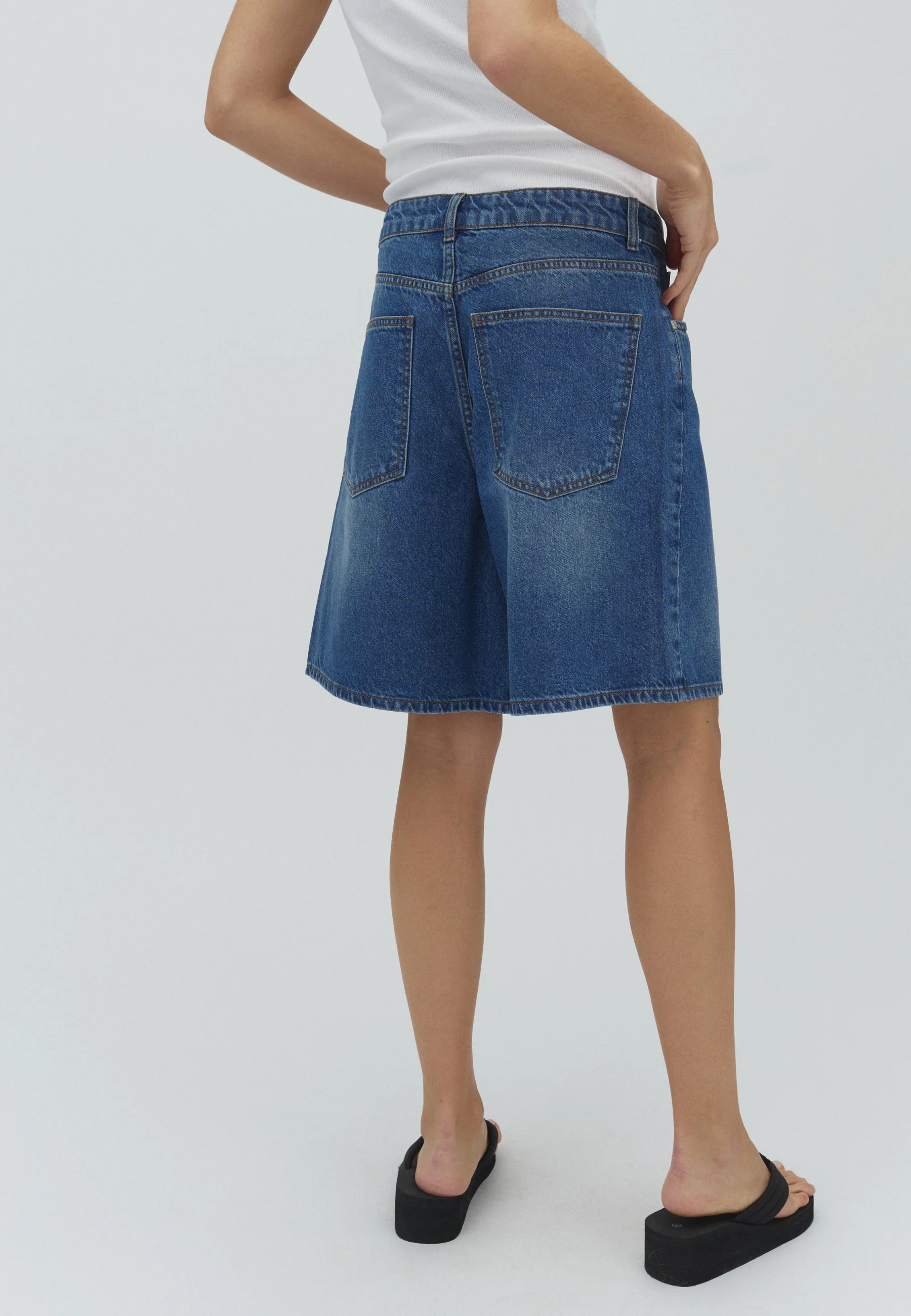 Talina-M Shorts - Vintage Blue Wash - Image 3