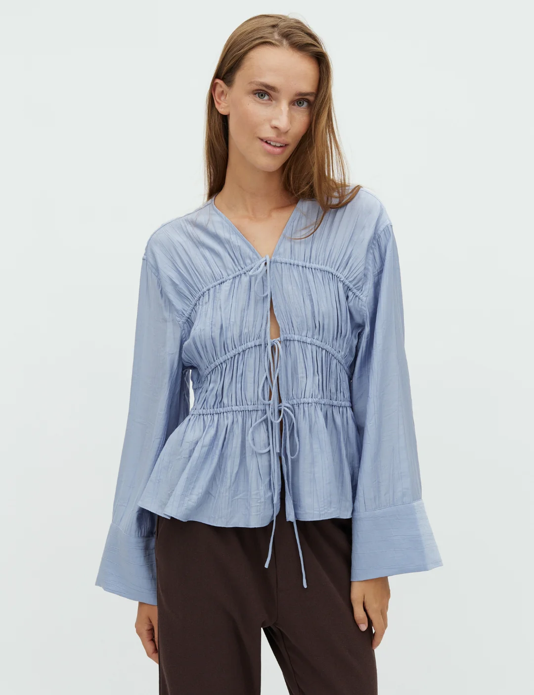 Taneil LS-M Blouse - Blue Lilac
