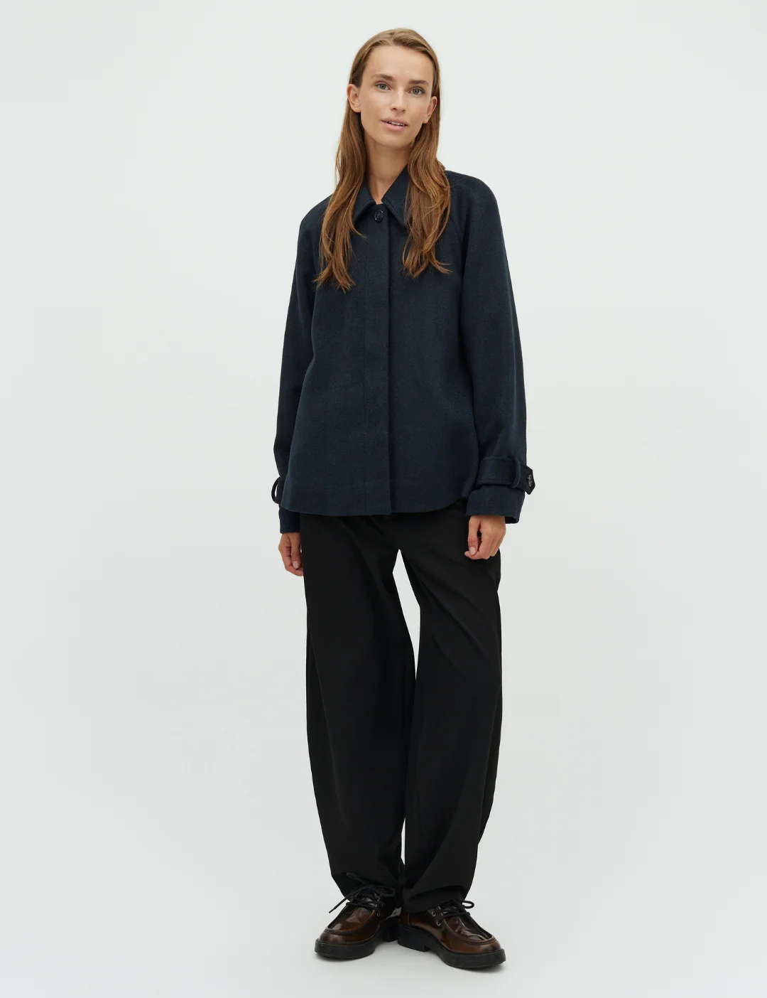 Tary-M Wool Jacket - Night Sky Melange