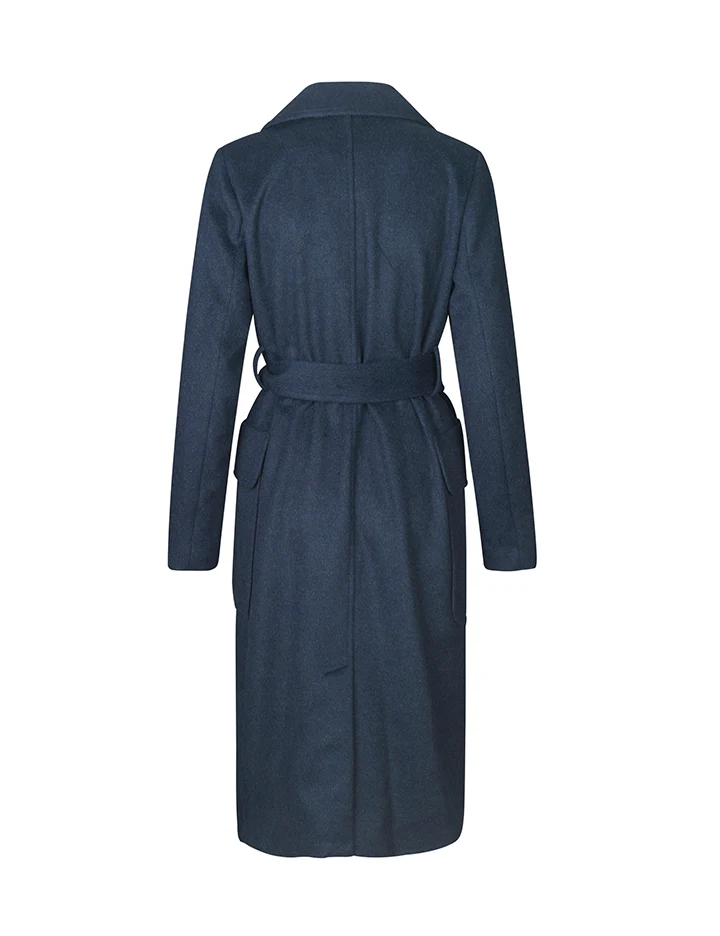 Toby Wool Coat - Night Sky Melange - Image 2