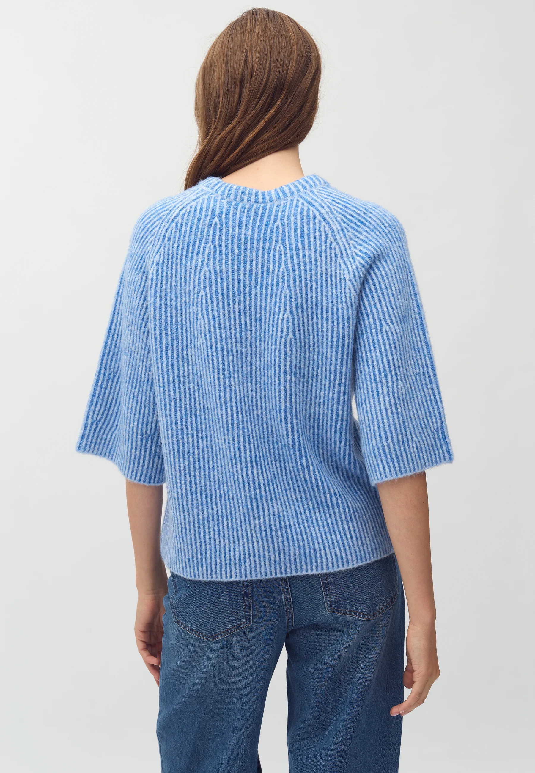 Ubeda-M Knit Sweater - Blue Sapphire Stripe - Image 3