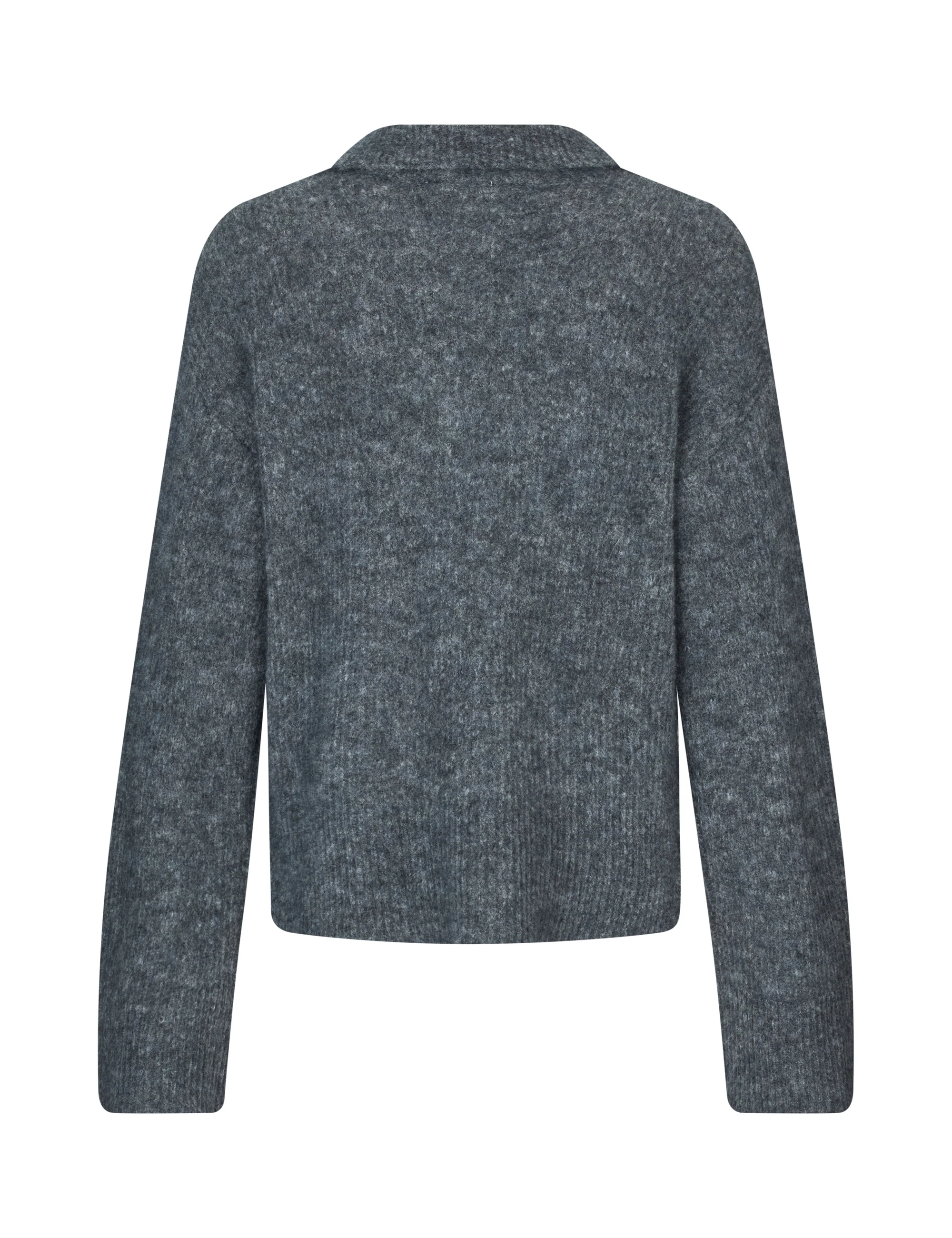 Ubika-M Knit Sweater - Charcoal Melange - Image 2