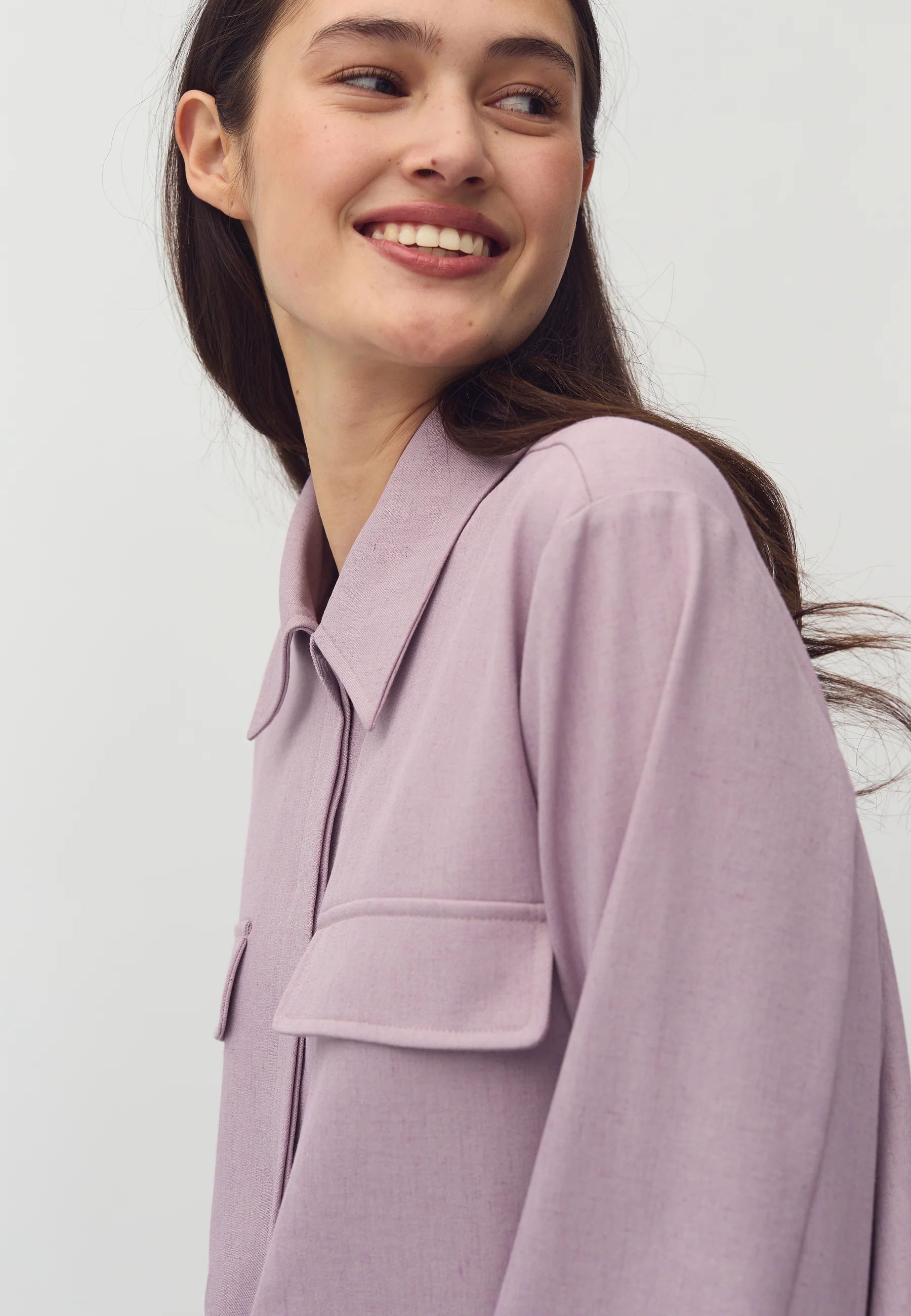 Woddy-M Blazer Shirt - Orchid Bloom - Image 4