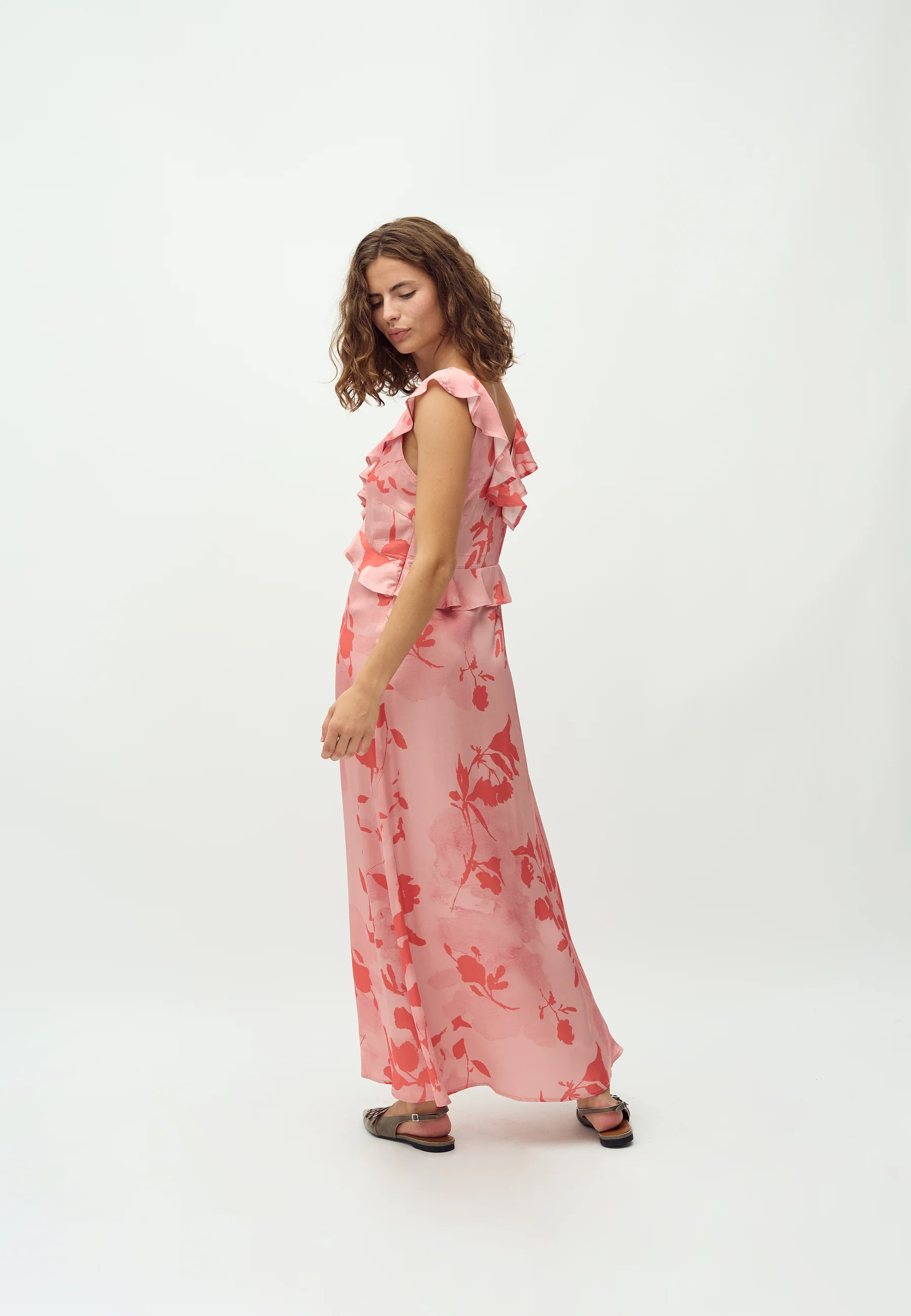 Yannie-M Dress - Coral Felissa Print - Image 2