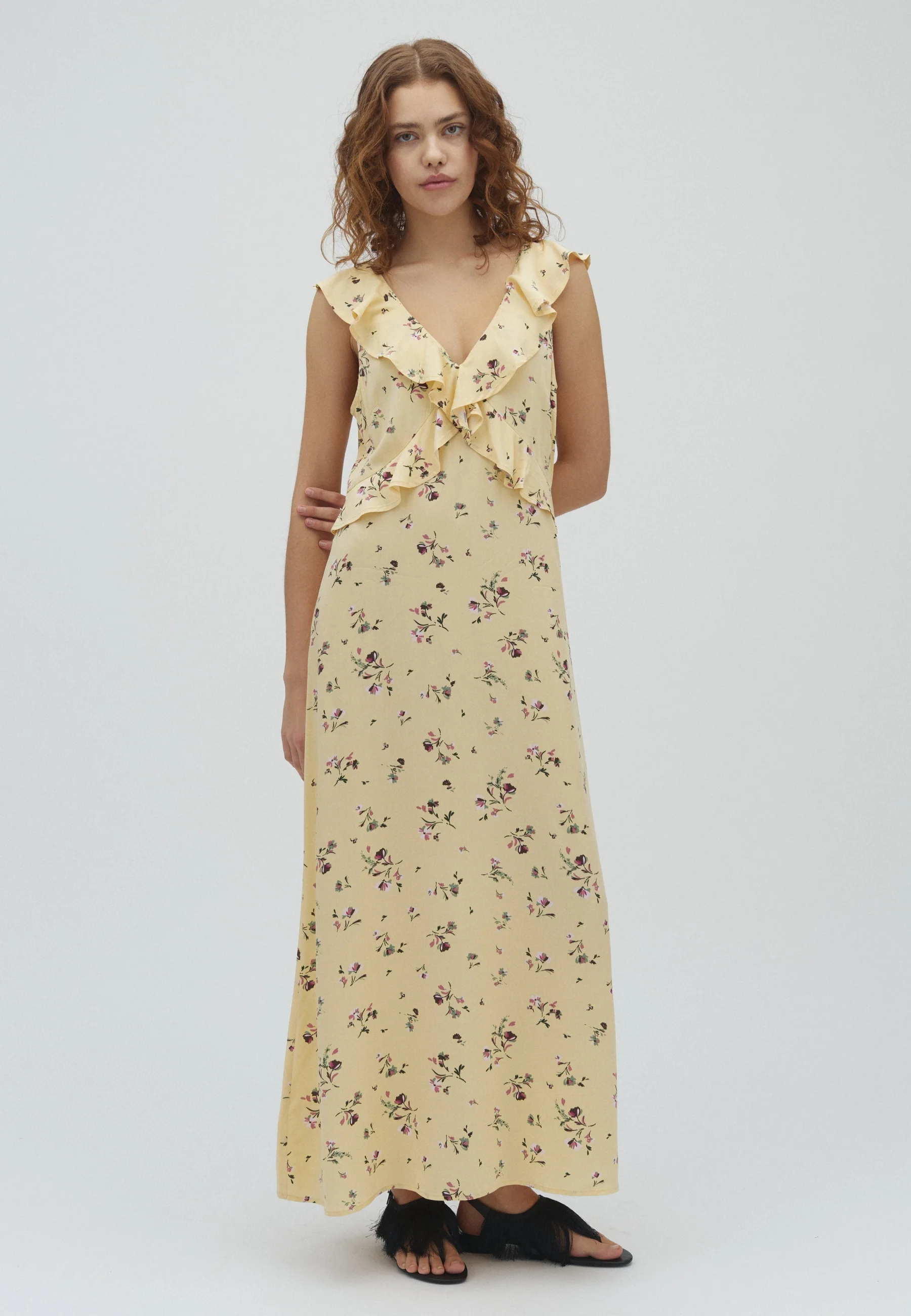 Yannie-M Dress - Lupir Print Yellow