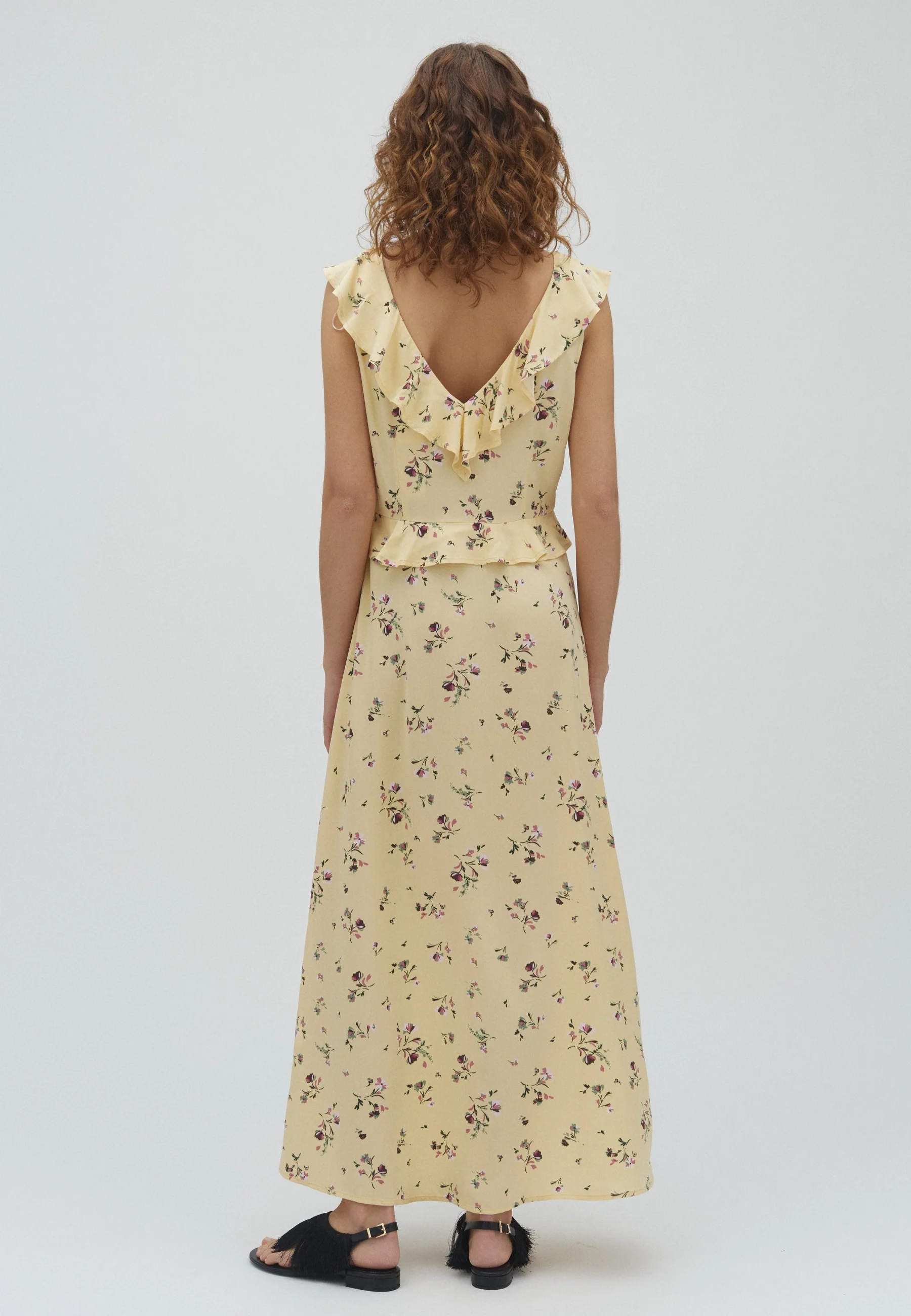 Yannie-M Dress - Lupir Print Yellow - Image 3