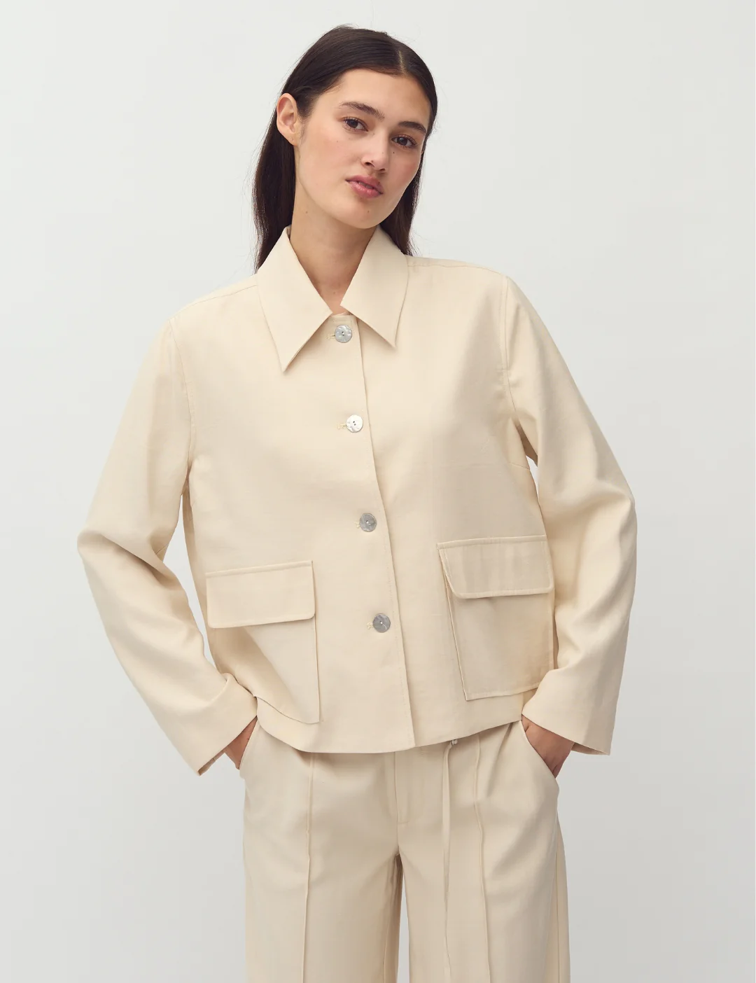 Yoshi-M Blazer Jacket - Oyster