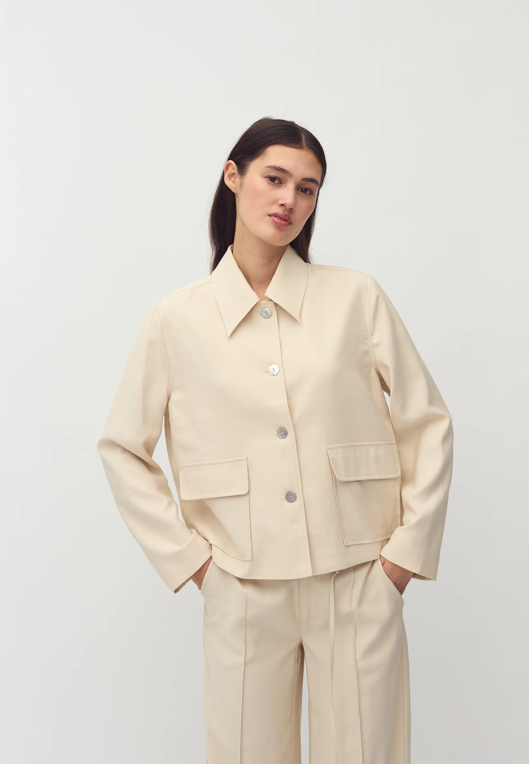 Yoshi-M Blazer Jacket - Oyster - Image 4