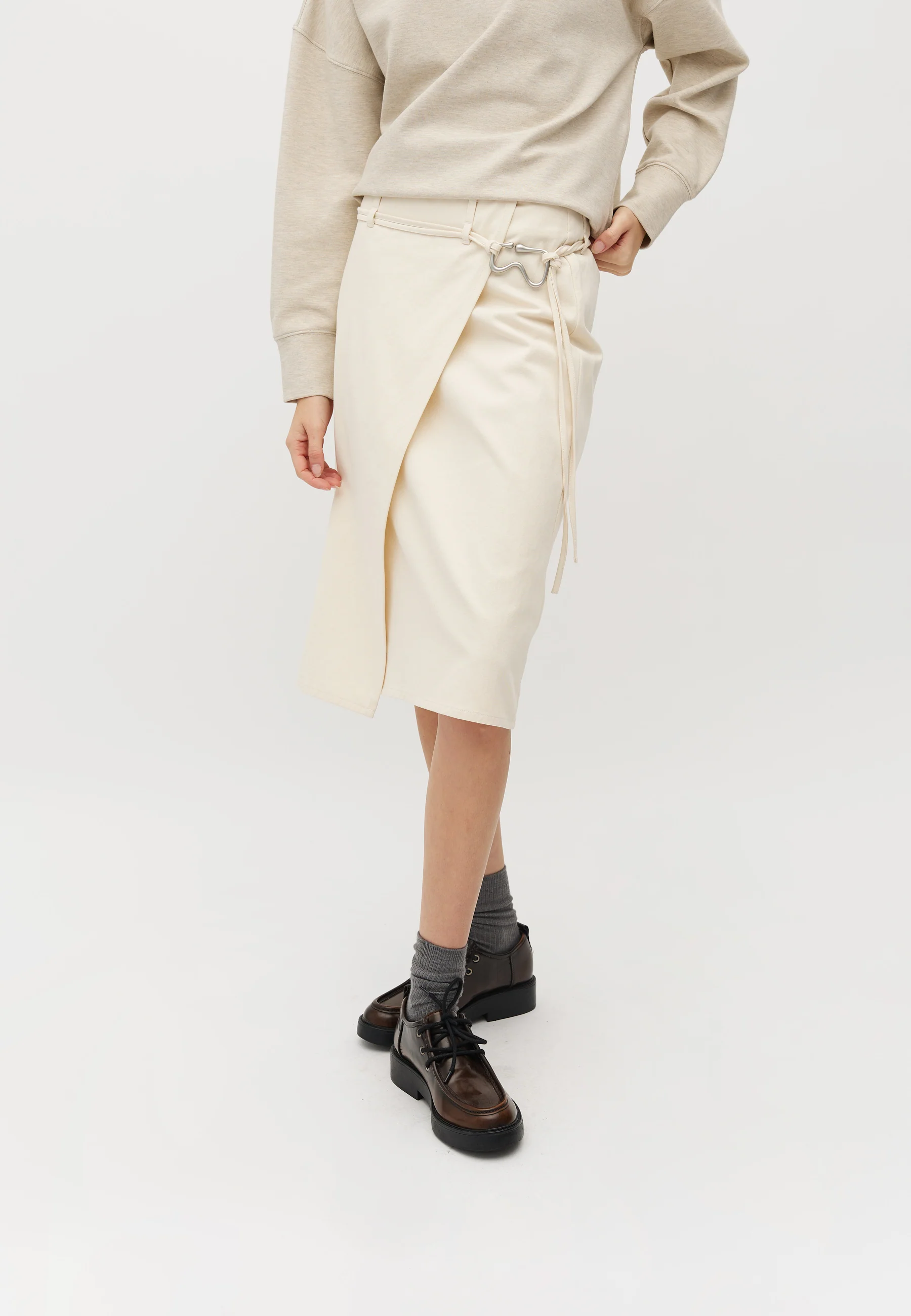 Zinaida-M Skirt - Ecru - Image 2