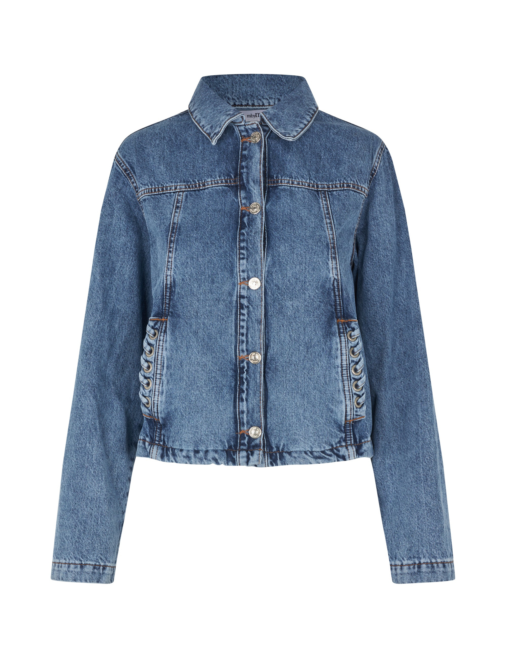 Zolan-M Denim Jacket - Mid Blue Vintage - Image 7