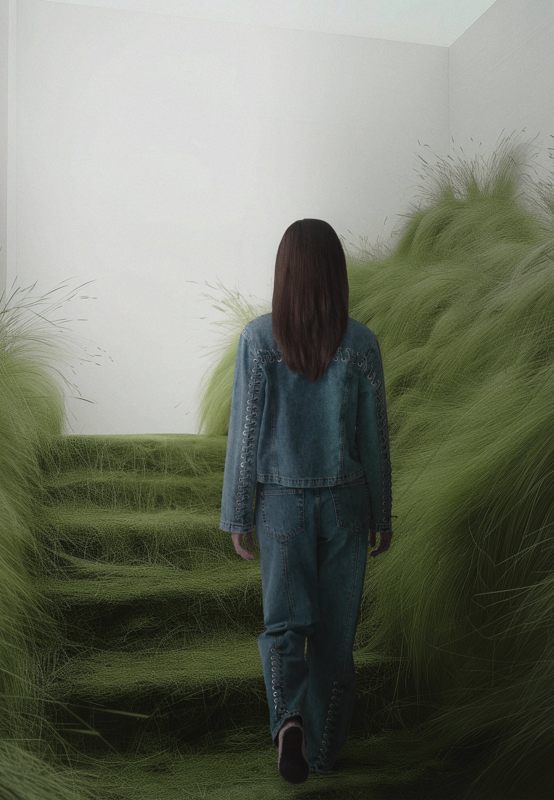Zolan-M Denim Jacket - Mid Blue Vintage - Image 9
